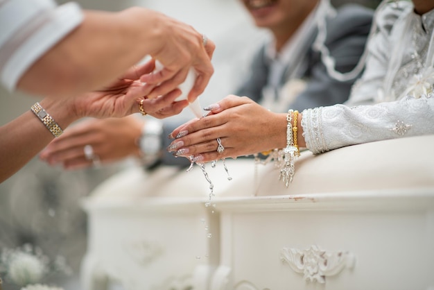 Water Pouring Thai Traditional Ceremony Engagement