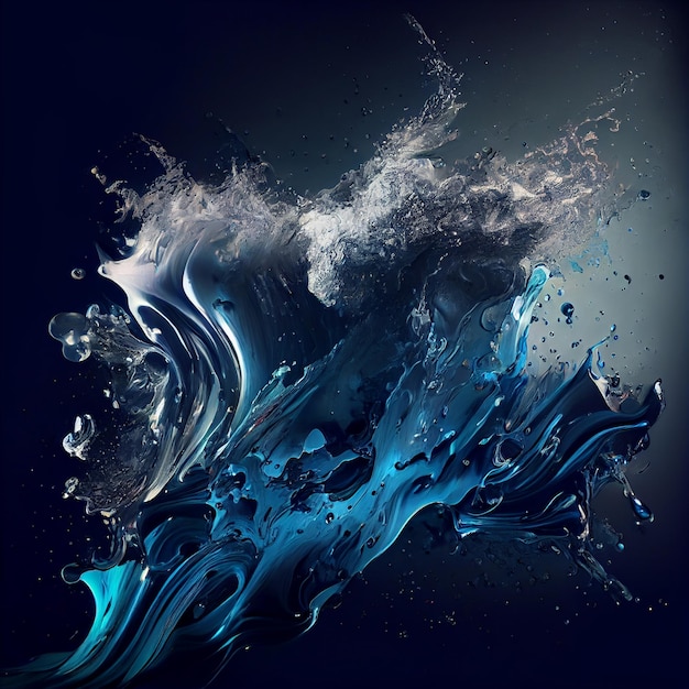 Water splash abstract wallpaper