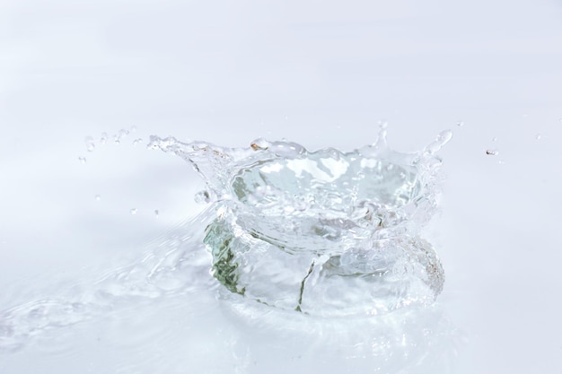 Water splash closeup