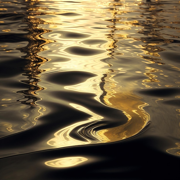 The water surface reflects sunlight