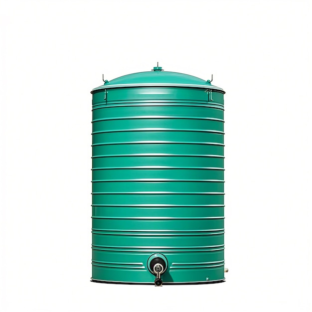 Photo water tank on white background