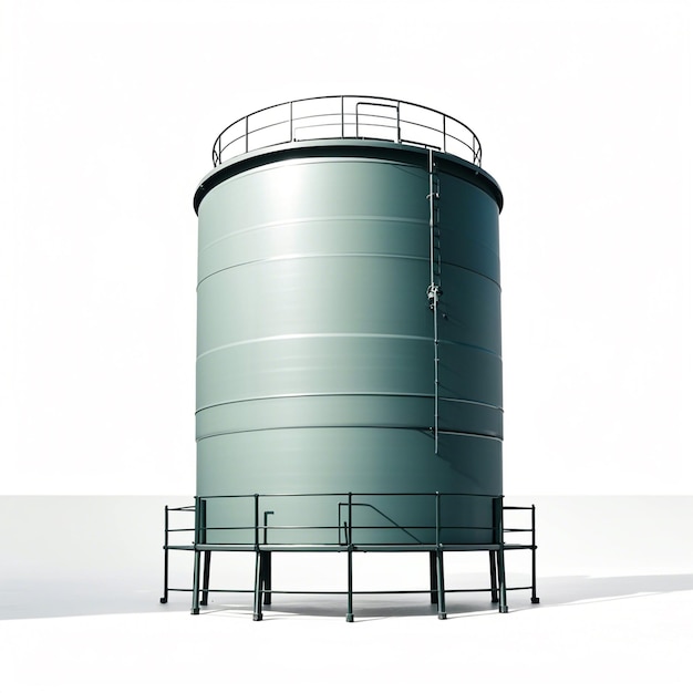 Photo water tank on white background