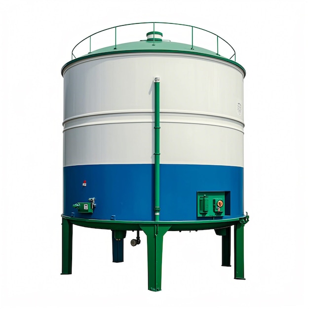 Photo water tank on white background