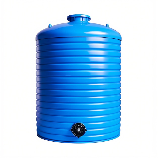 Photo water tank on white background