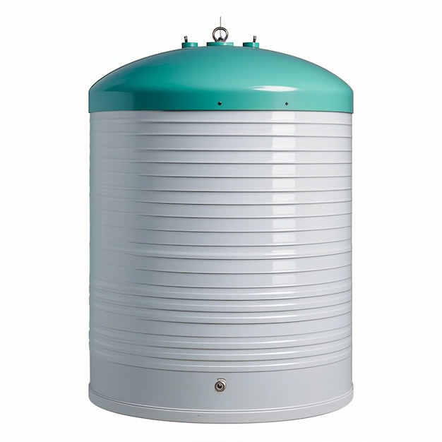 Photo water tank on white background