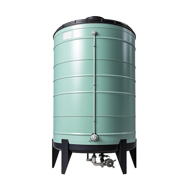 Photo water tank on white background