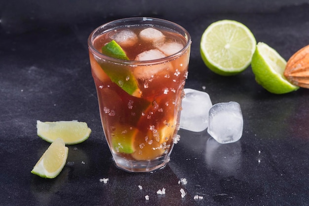 Water with lime and sugar