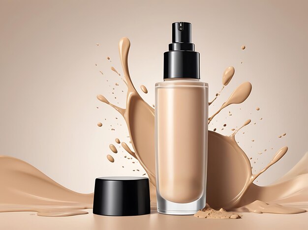 Photo waterbased liquid concealer and foundation makeup tools for girls