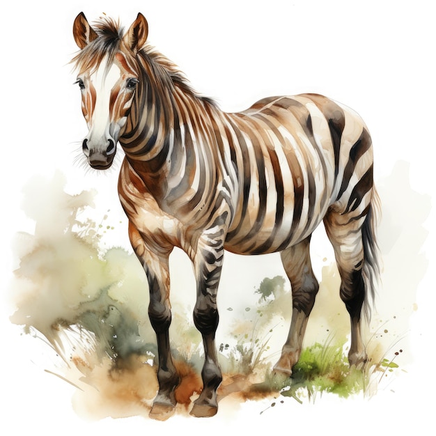 Waterco Zorse Clipart illustration Generative Ai