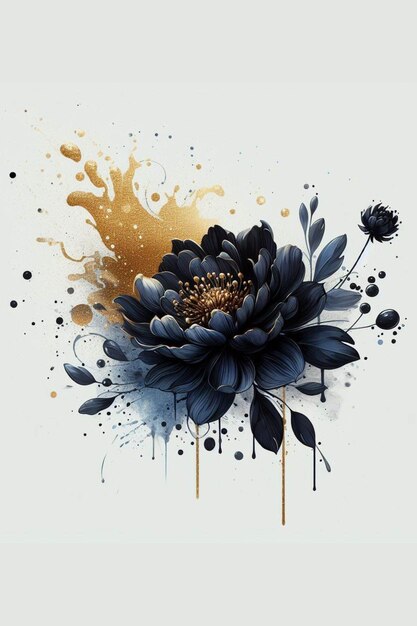 Watercolor Abstract Flowers Artwork