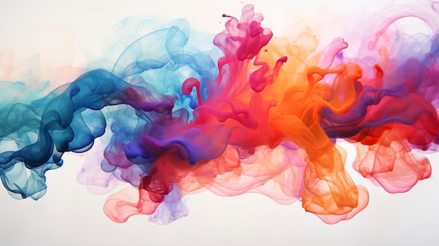 Watercolor Abstract Smoke