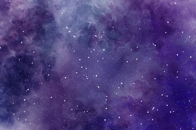 Watercolor abstract space starry sky background