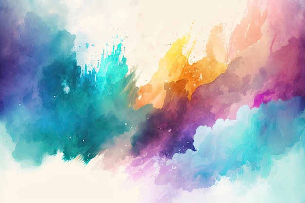 Watercolor background Made by AI Artificial intelligence