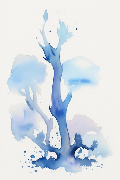 Watercolor background splash ink shading design element minimalist style of Chinese ink painting