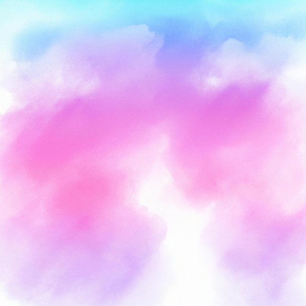 Photo a watercolor background with a blue and pink background.