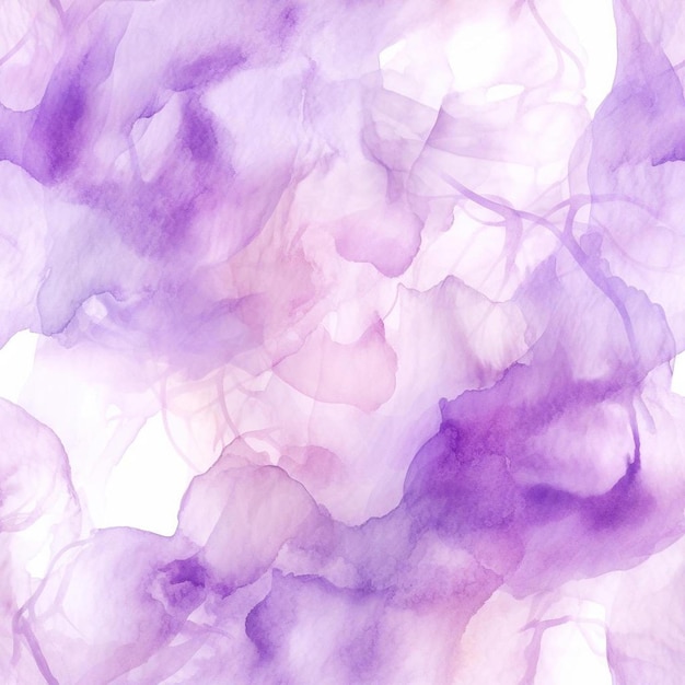 A watercolor background with a purple flower and a white background.