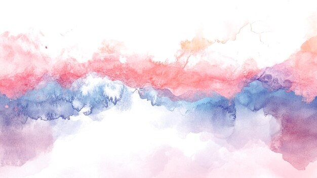 Watercolor Background With Various Color