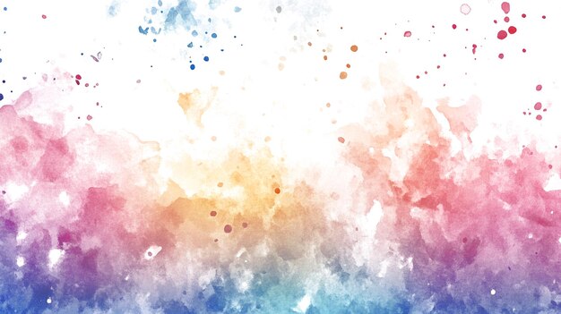 Watercolor Background With Various Color