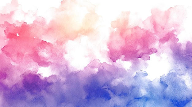 Watercolor Background With Various Color