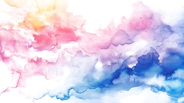 Watercolor Background With Various Color