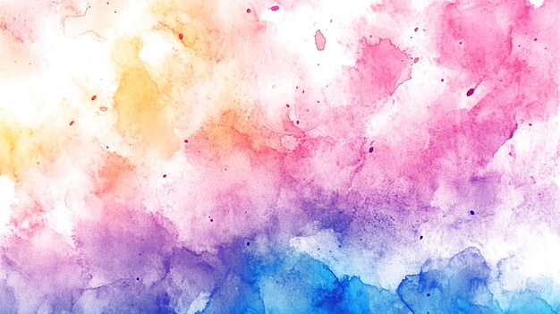 Watercolor Background With Various Color