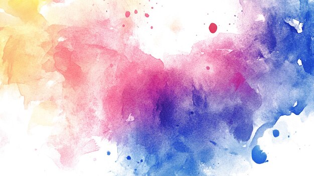 Watercolor Background With Various Color