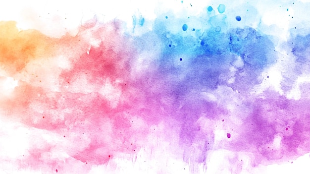 Watercolor Background With Various Color