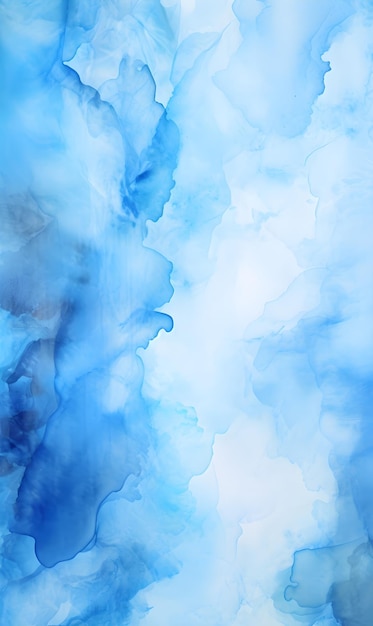 Watercolor blue background hand painted