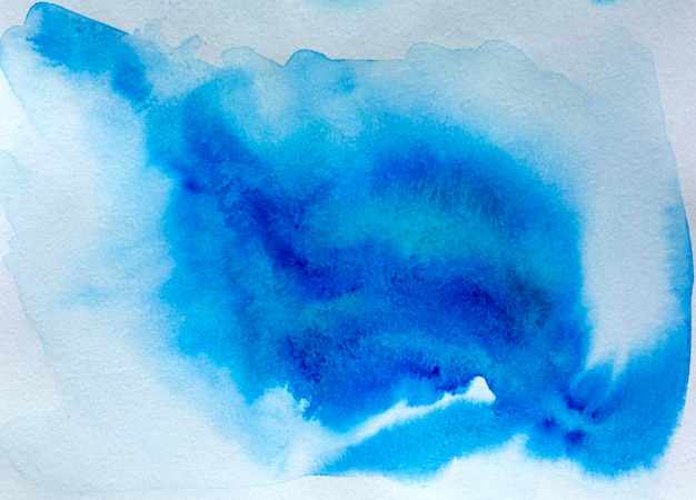 Watercolor blue splash artwork background