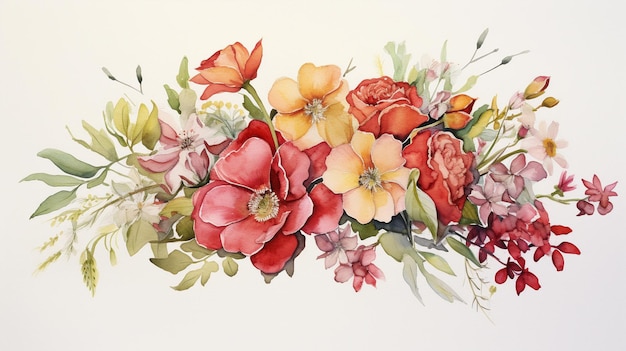 Watercolor bouquets