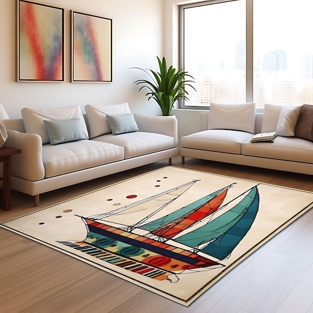 Watercolor Carpet and Rug Designs Artistic Digital Prints for Creative Home Decor