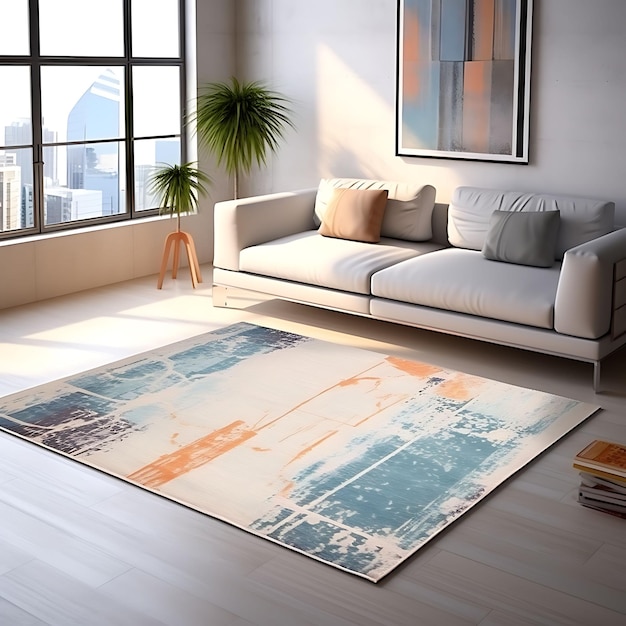 Watercolor Carpet and Rug Designs Artistic Digital Prints for Creative Home Decor