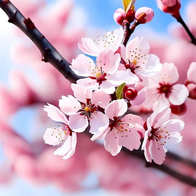 Watercolor Cherry Blossoms A Unique Touch for Womens Day