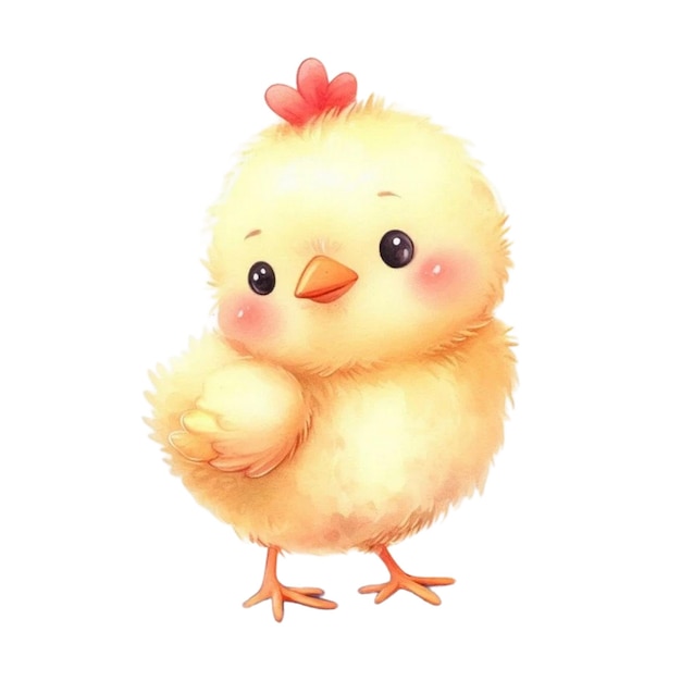 Watercolor chicken Clipart