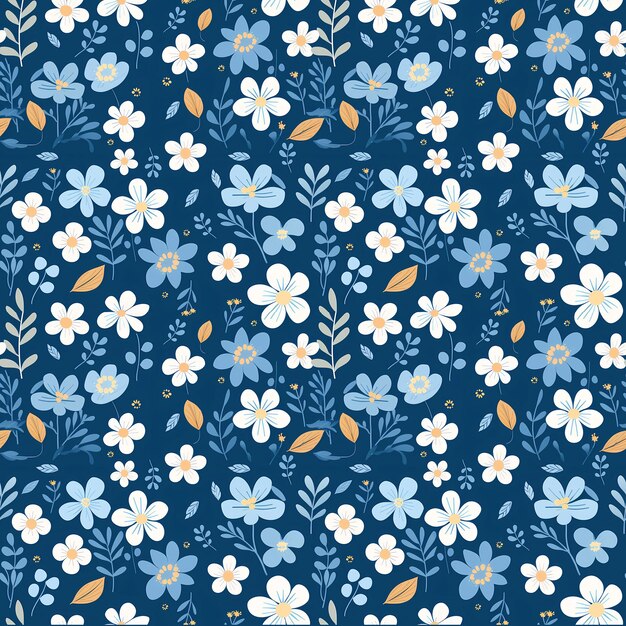 Watercolor colourful floral seamless pattern in white background