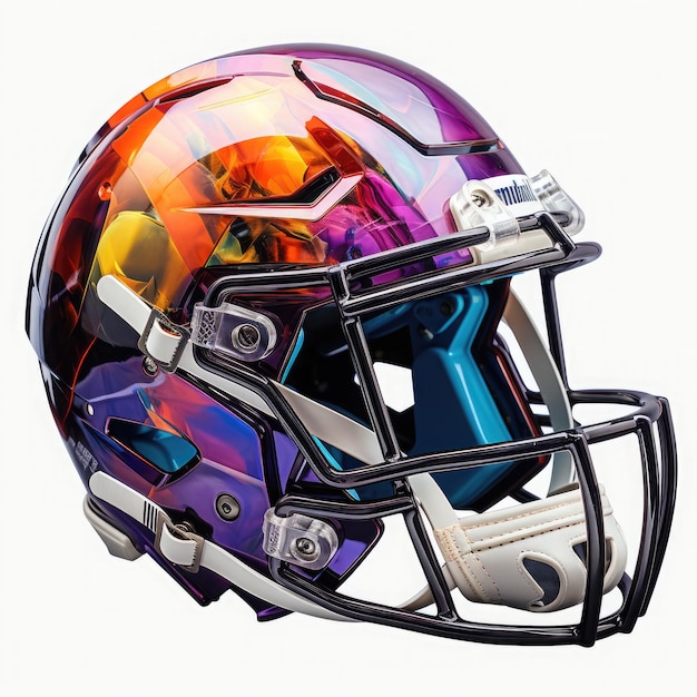 Watercolor Cricket Helmet Illustration Generative Ai