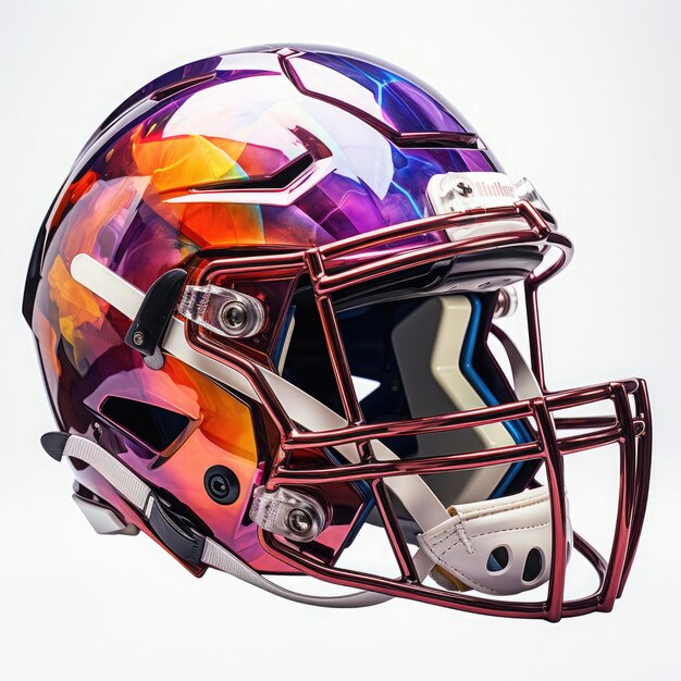 Watercolor Cricket Helmet Illustration Generative Ai