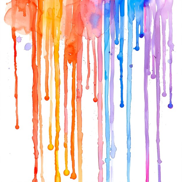 Photo watercolor drips