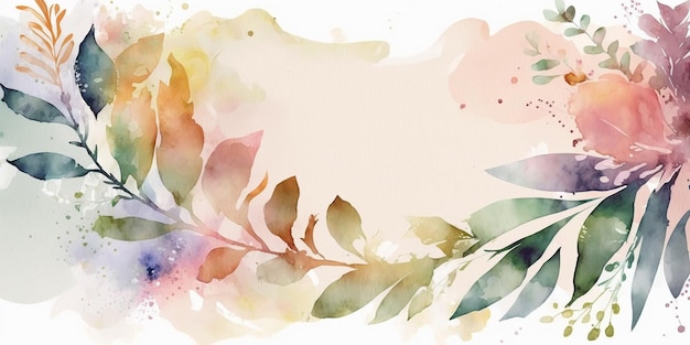 watercolor feminine background