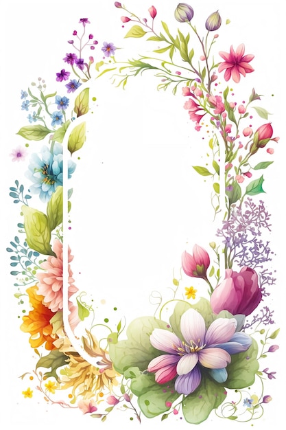 the watercolor floral background