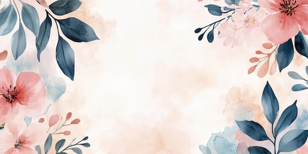 Photo watercolor floral design