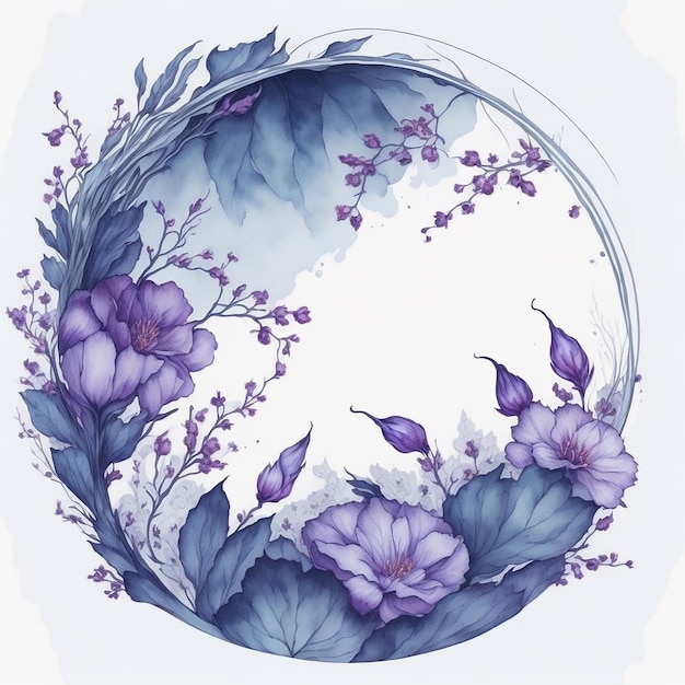 Watercolor Floral Flower Design