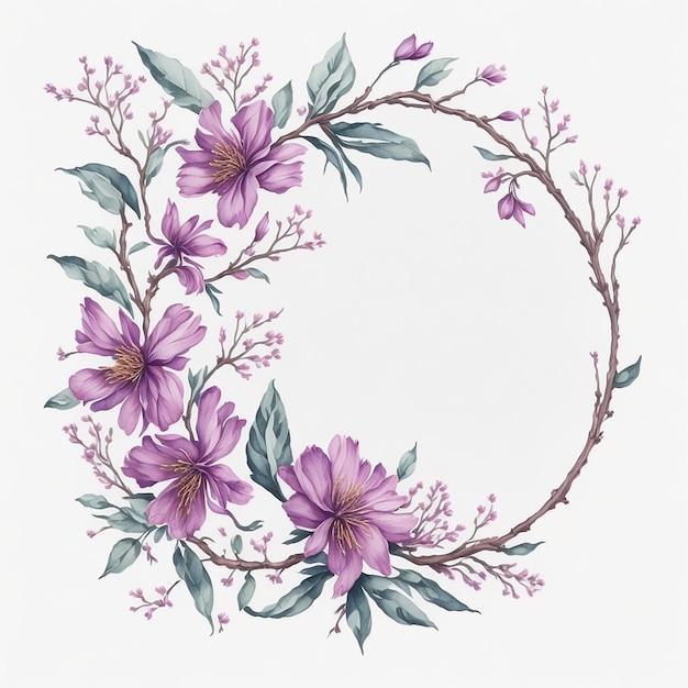 Watercolor Floral Flower Design