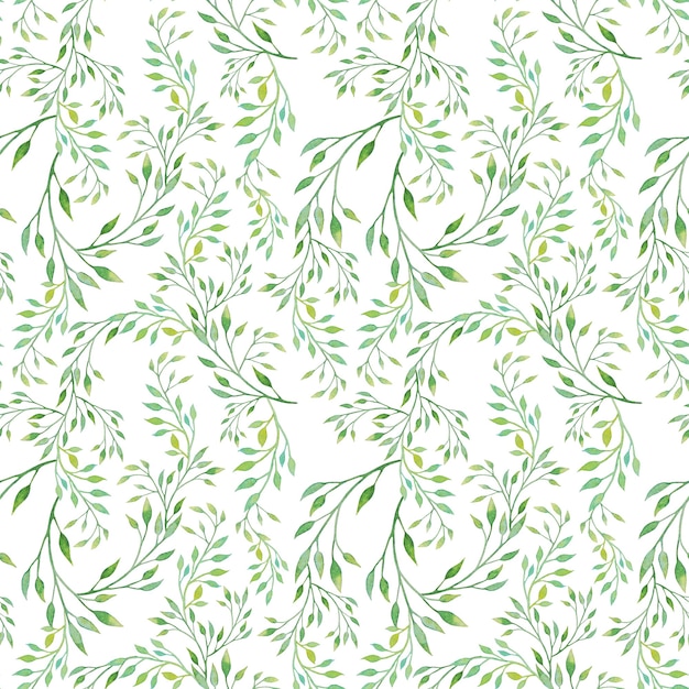 Watercolor floral seamless pattern