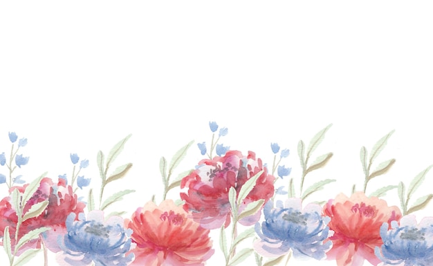 Watercolor Flower Background