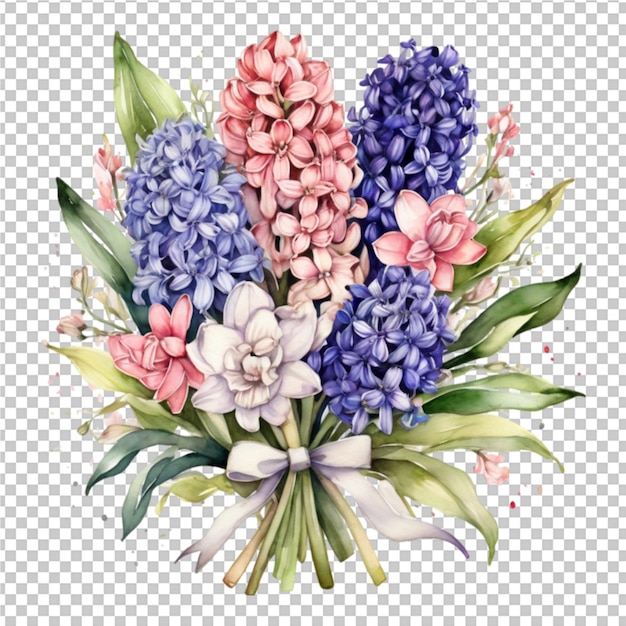 Watercolor flower bouquet