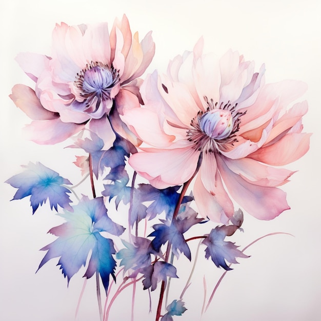 watercolor flower