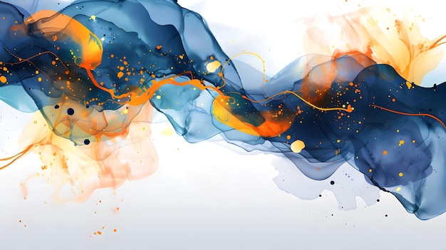 watercolor fluid painting vector background design