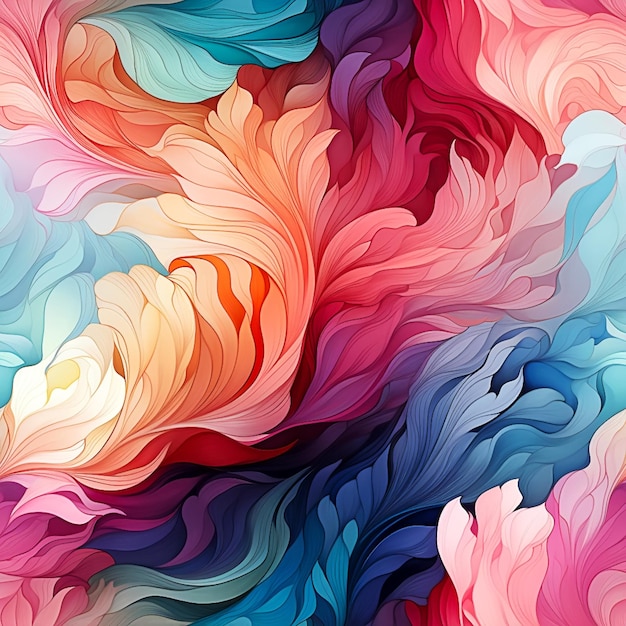 Watercolor Gradient Art colors seamless pattern