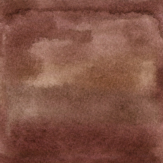 Watercolor gradient winebrown background with brush strokes dots spots Handdrawn illustration